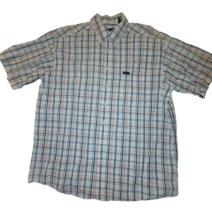 Hathaway short sleeve plaid button down shirt - Large